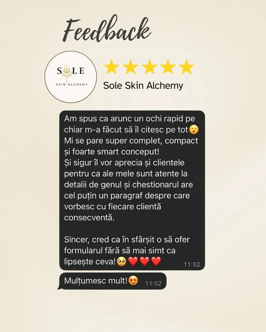 Feedback de la un specialist despre formular (2)