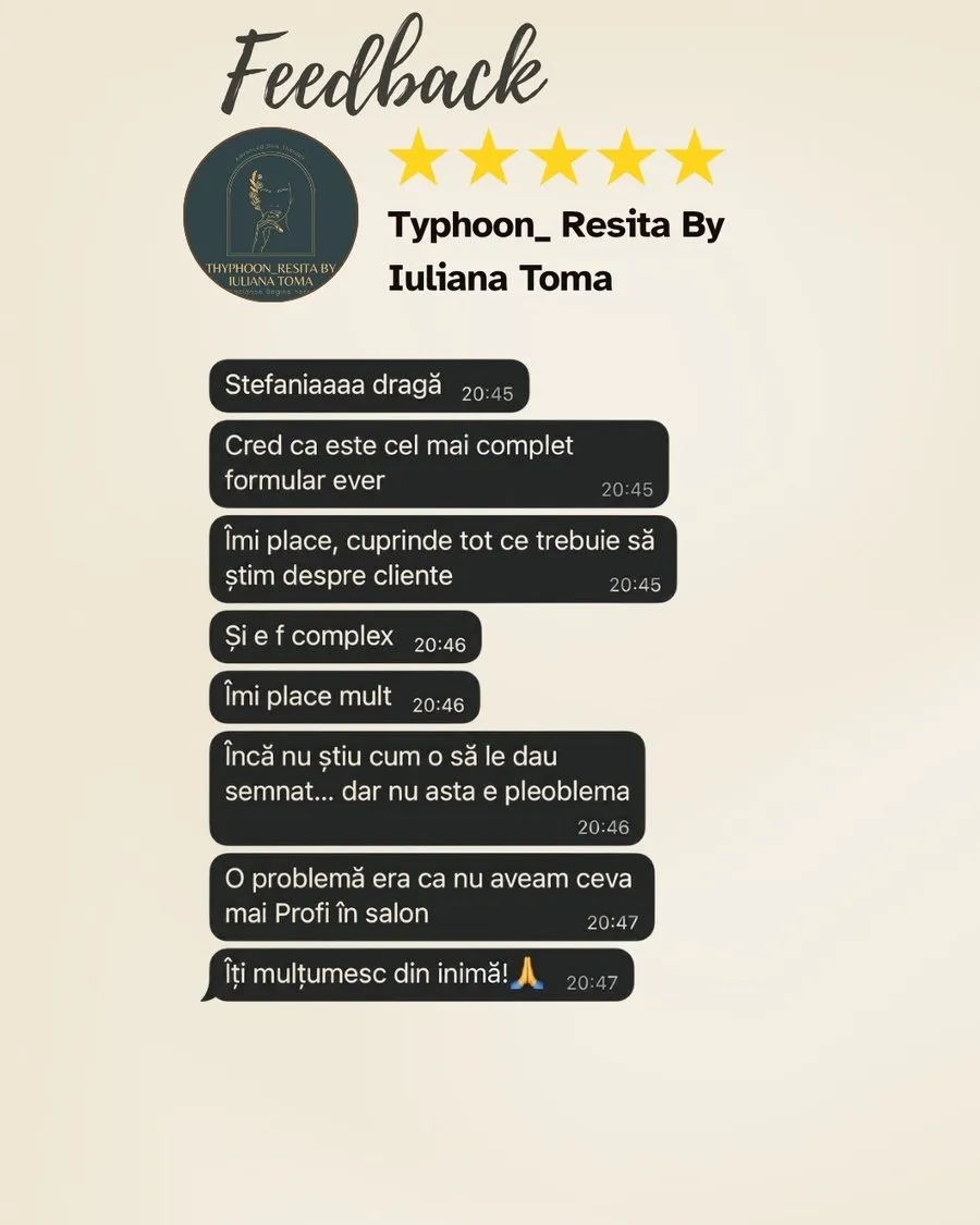 Feedback de la un specialist despre formular (3)